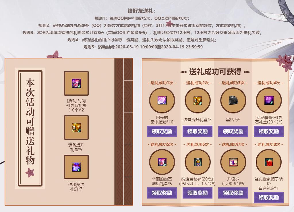 DNF勇士好礼送送送 邀好友领7天黑钻及游戏道具礼盒等