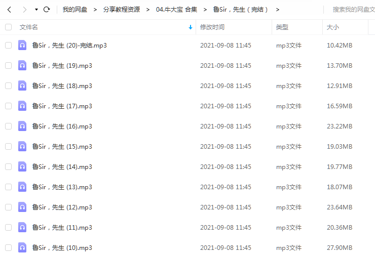 《鲁Sir，先生（完结）》 牛大宝 百度云