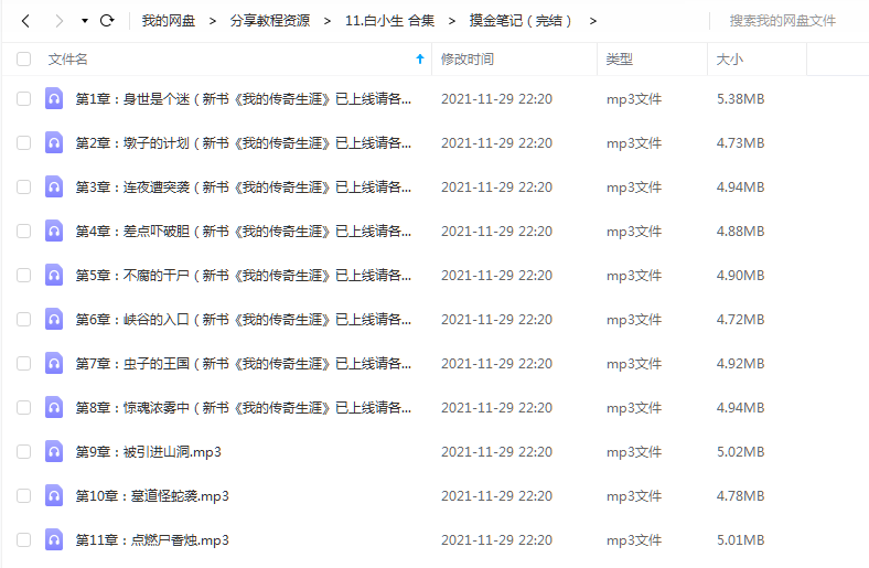 《摸金笔记(完结)》 白小生白又白 百度云 -1 《摸金笔记(完结)》 白小生白又白 百度云