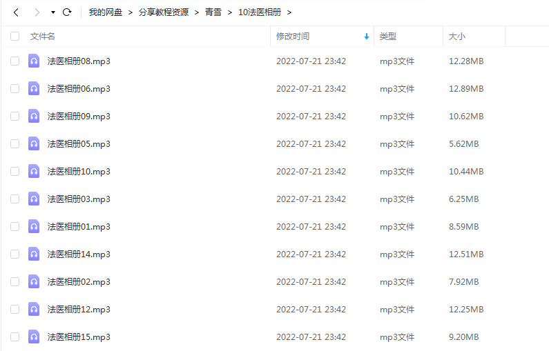 《法医相册》 青雪故事2010 百度云