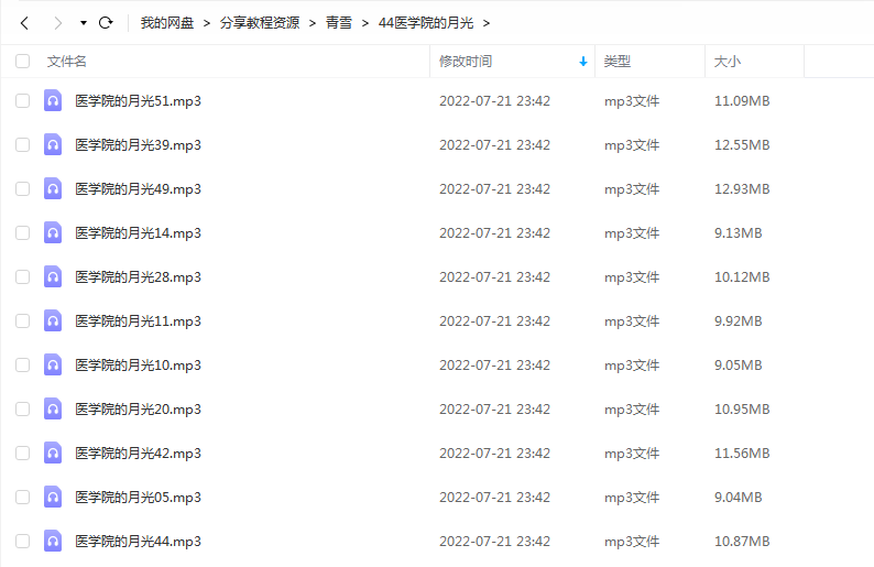 《医学院的月光》 青雪故事2010 百度云