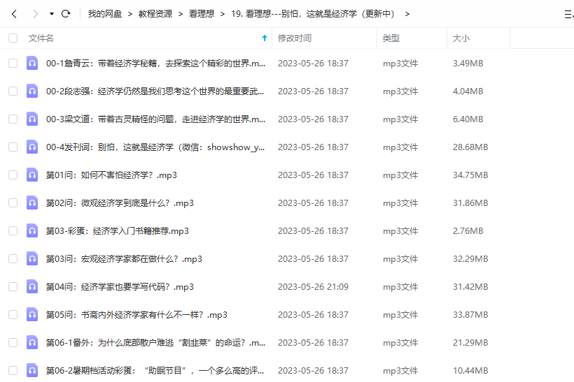 《别怕，这就是经济学》 看理想 百度网盘 -1
