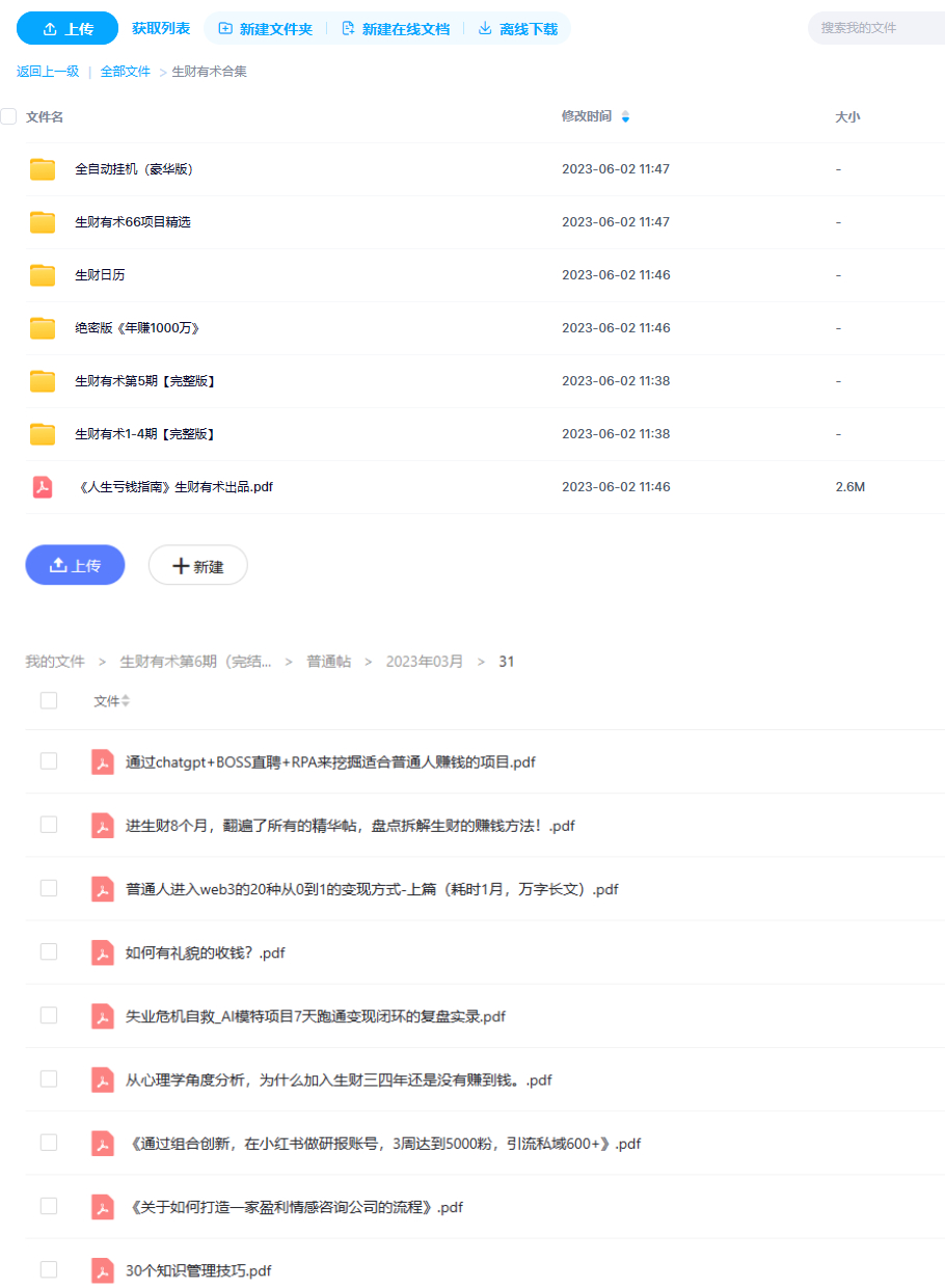 《生财有术》知识星球 1-6合集 1 《生财有术》知识星球 1-6合集