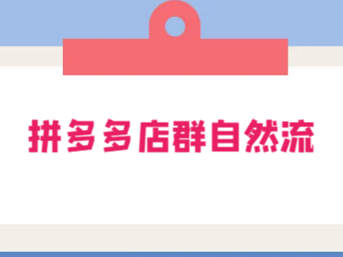 拼多多店群自然流玩法:轻松月入 1W+ 保姆级视频教程(附上货、拍单工具)