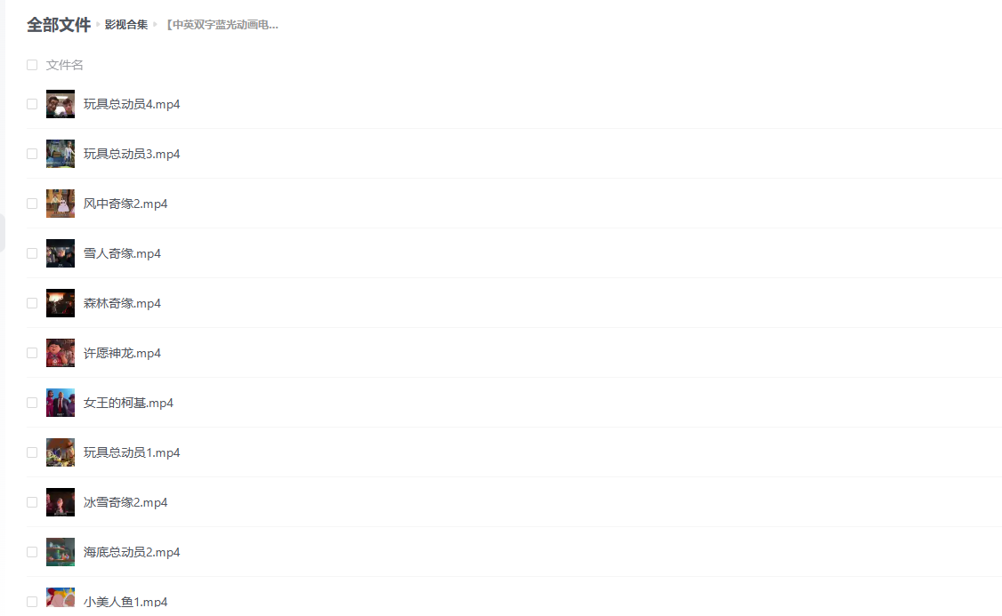 【中英双字蓝光动画电影大合集】