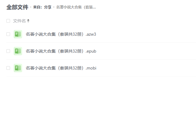 名著小说大合集（套装共32册）