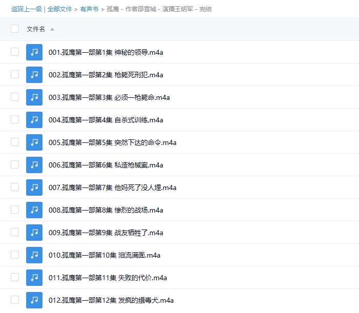 【有声书】《孤鹰》 作者邵雪城 演播王明军 小曾
