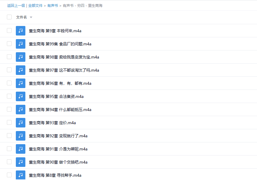 【有声书】《重生商海》 作者穷四