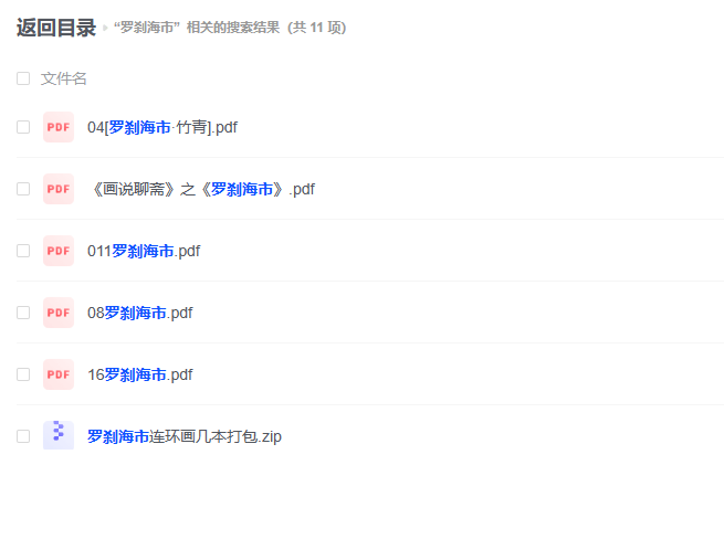 【PDF】《罗刹海市》连环画合集