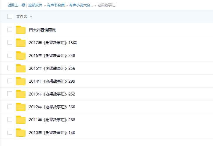 【有声书】《老梁故事汇2010-2017》 合集