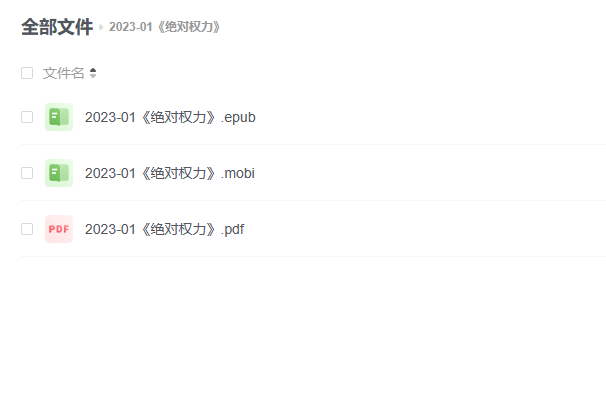 【电子书】《绝对权力》