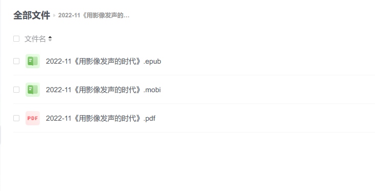 【电子书】《用影像发声的时代》