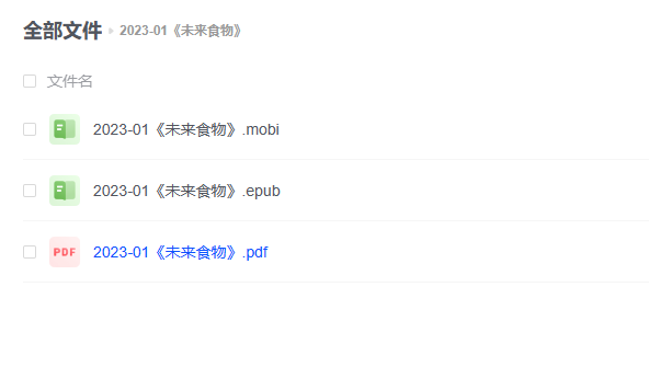 【电子书】《未来食物》 -1 【电子书】《未来食物》