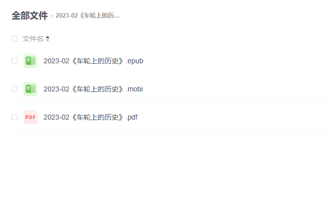 【电子书】《车轮上的历史》