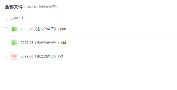 【电子书】《逃走的伸子》