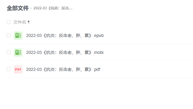 【电子书】《抗炎:反击老、胖、累》 -1 【电子书】《抗炎:反击老、胖、累》