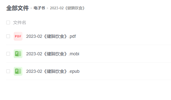 【电子书】《健脑饮食》 -1 【电子书】《健脑饮食》