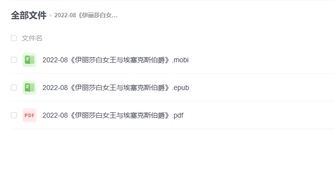 【电子书】《伊丽莎白女王与埃塞克斯伯爵》 -1 【电子书】《伊丽莎白女王与埃塞克斯伯爵》