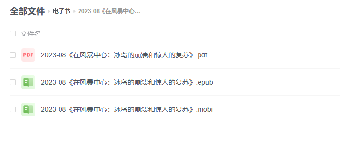 【电子书】《在风暴中心：冰岛的崩溃和惊人的复苏》