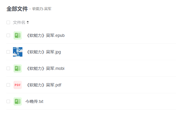 【电子书】《软能力-吴军》 -1 【电子书】《软能力-吴军》
