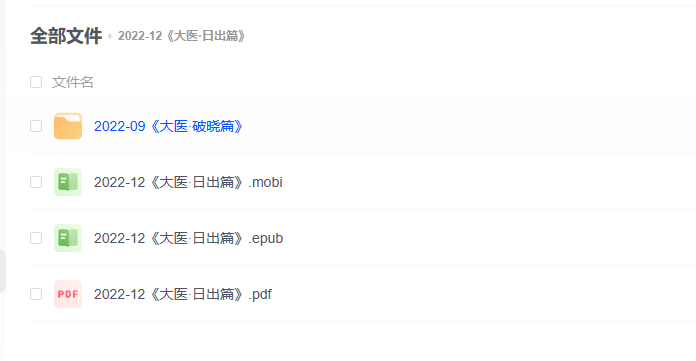 【电子书】《大医·日出篇》 -1 【电子书】《大医·日出篇》