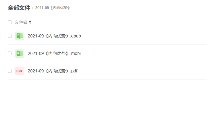 【电子书】《内向优势》 -1 【电子书】《内向优势》
