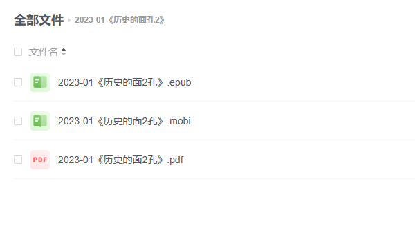 【电子书】《历史的面孔2》