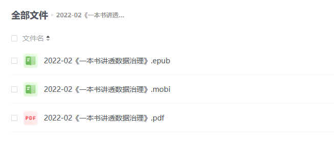 【电子书】《一本书讲透数据治理》