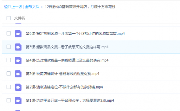 12课教你0基础兼职开网店