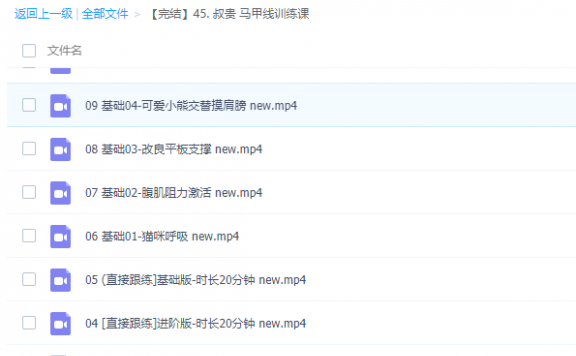 叔贵马甲线训练课