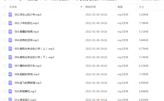 《超时空少年（99集音频）》 狮子老爸 百度云