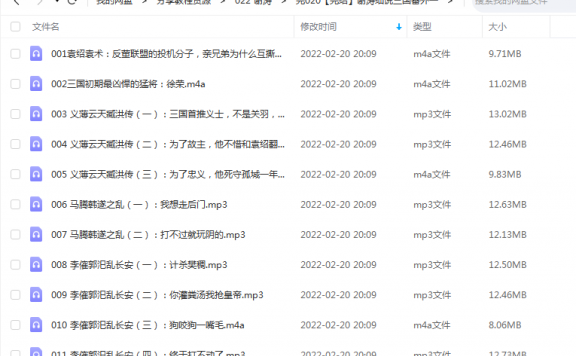 《谢涛细说三国番外一》 听谢涛讲历史 百度云