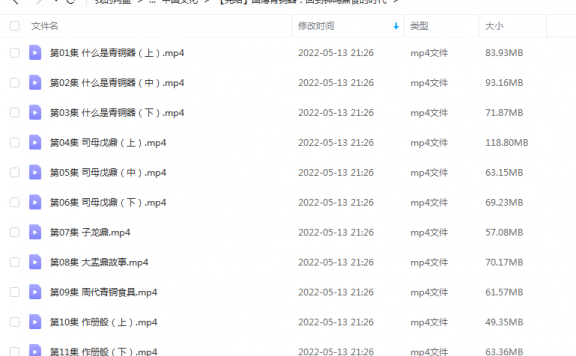 《国博青铜器：回到钟鸣鼎食的时代》 假日博物馆 百度云