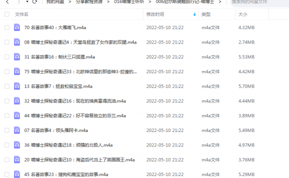 《尼尔斯骑鹅旅行记》 喵博士听听 百度云