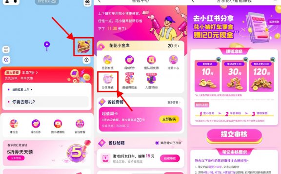 分享花小猪发布小红书领10元红包