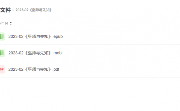 【电子书】《巫师与先知》