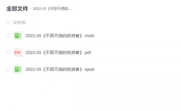 【电子书】《不屈不挠的投资者》