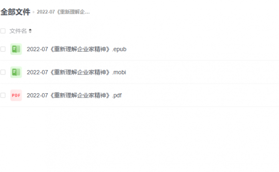 【电子书】《重新理解企业家精神》