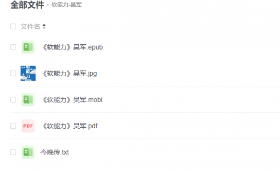 【电子书】《软能力-吴军》