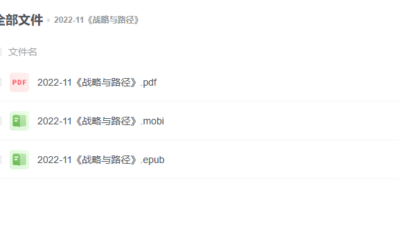 【电子书】《战略与路径》