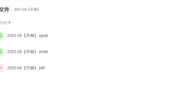 【电子书】《不丧》