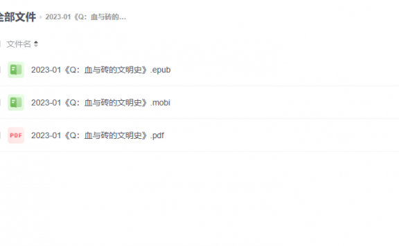 【电子书】《Q:血与砖的文明史》