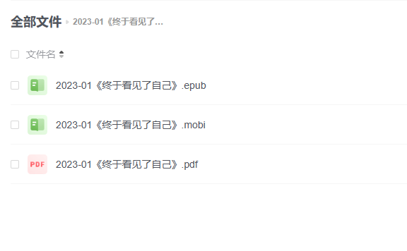 【电子书】《终于看见了自己》