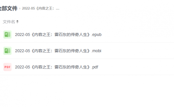 【电子书】《内容之王:雷石东的传奇人生》