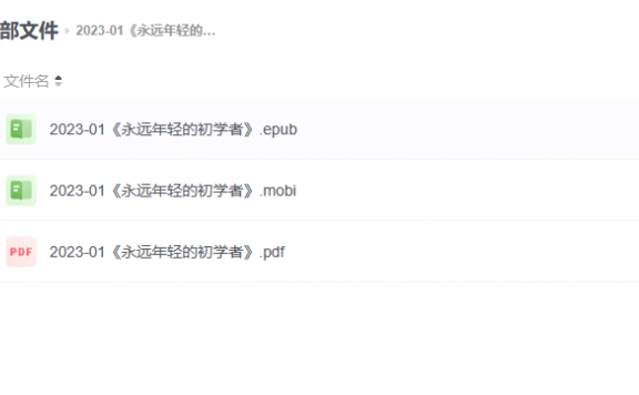 【电子书】《永远年轻的初学者》