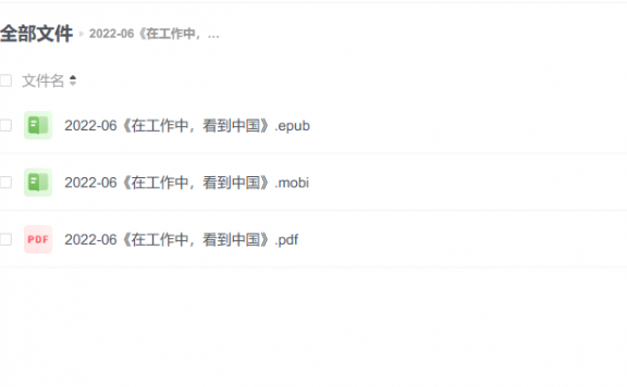 【电子书】《在工作中，看到中国》